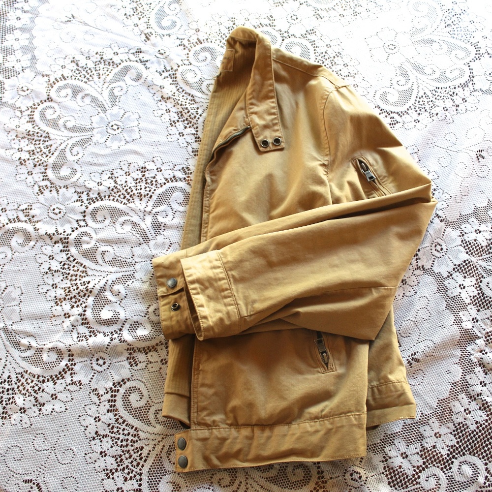 Banana Republic Men's Canvas Bomber Jacket